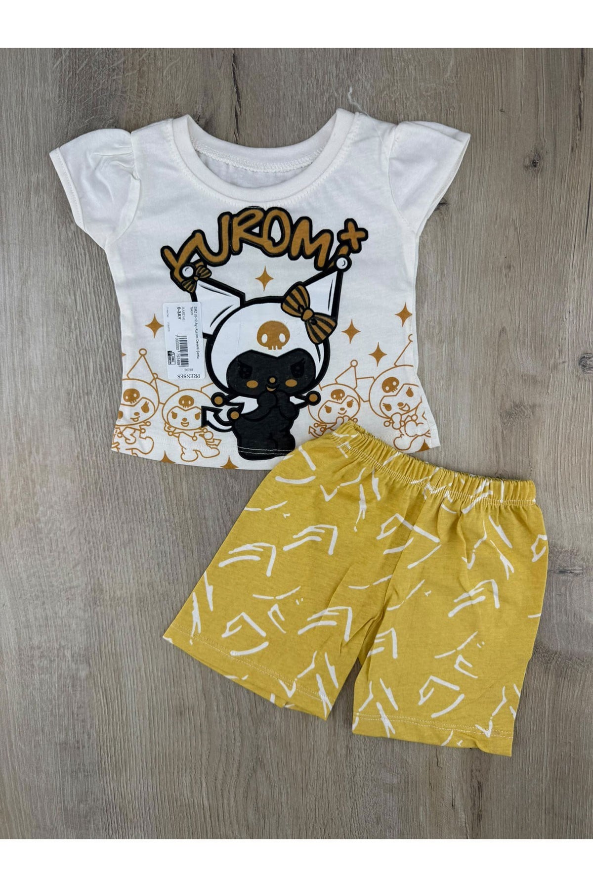 SMZ (0-12 Ay) Kuromi Desenli Şortlu Takım