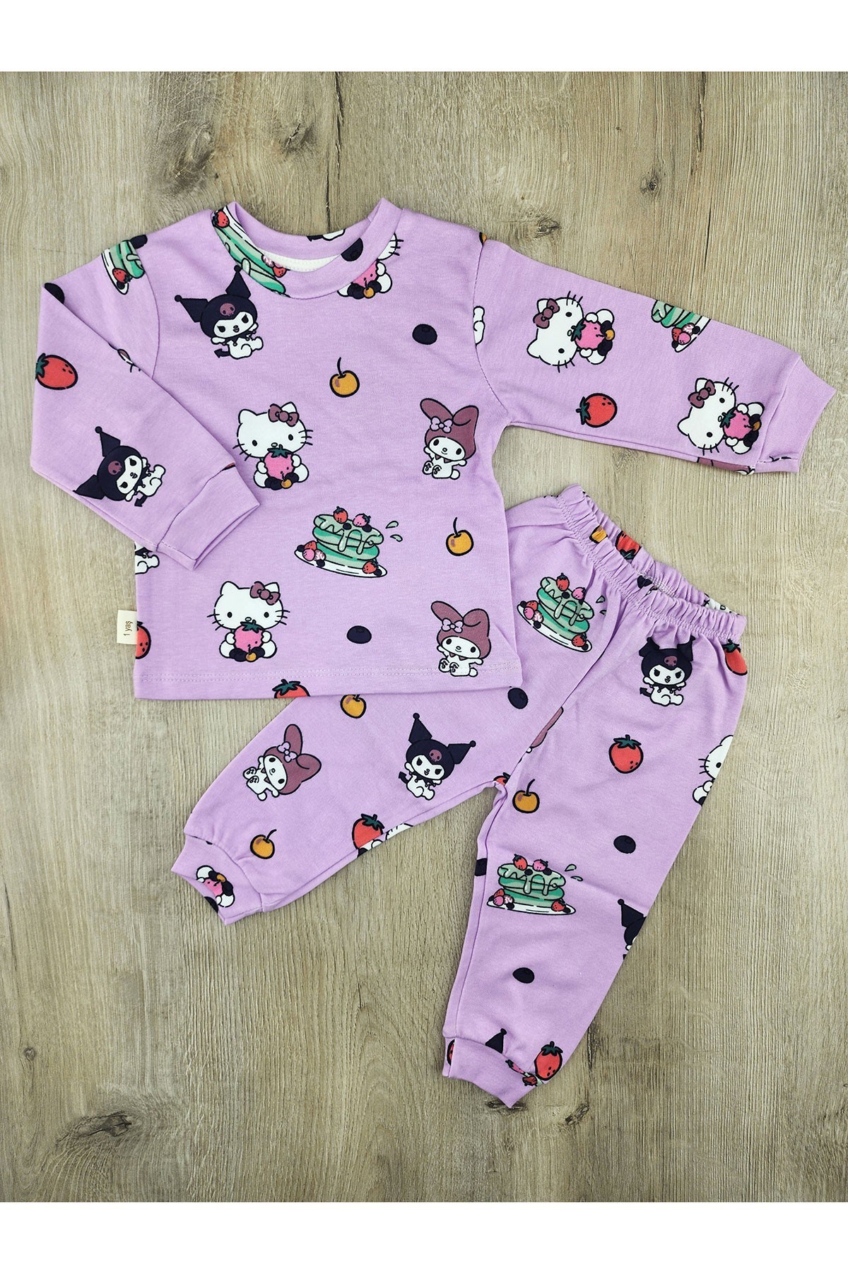 Süpermini (1-8 Yaş) Kuromi Desenli Mevsimlik Pijama Takımı