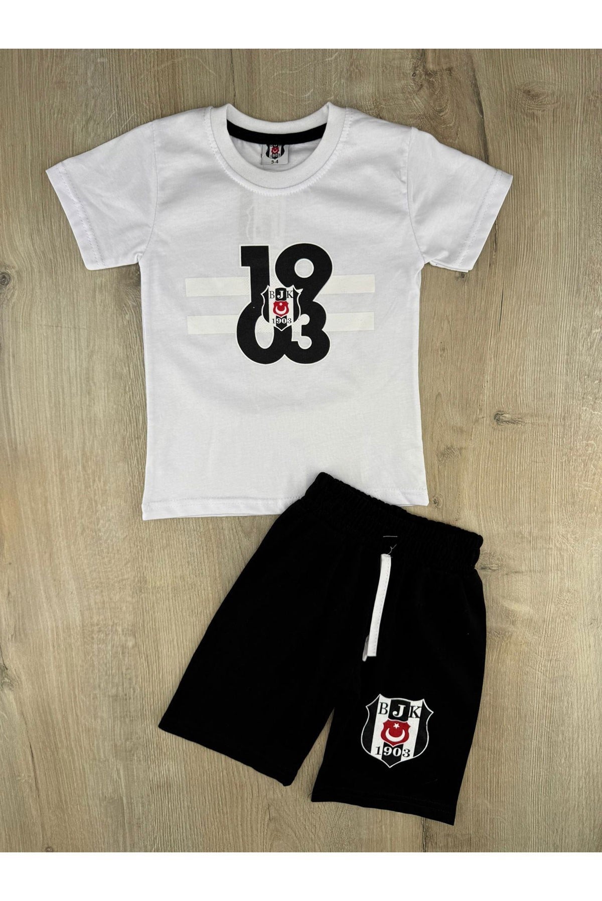 Tintini (3-10YAŞ) Taraftar Desenli Şortlu Takım