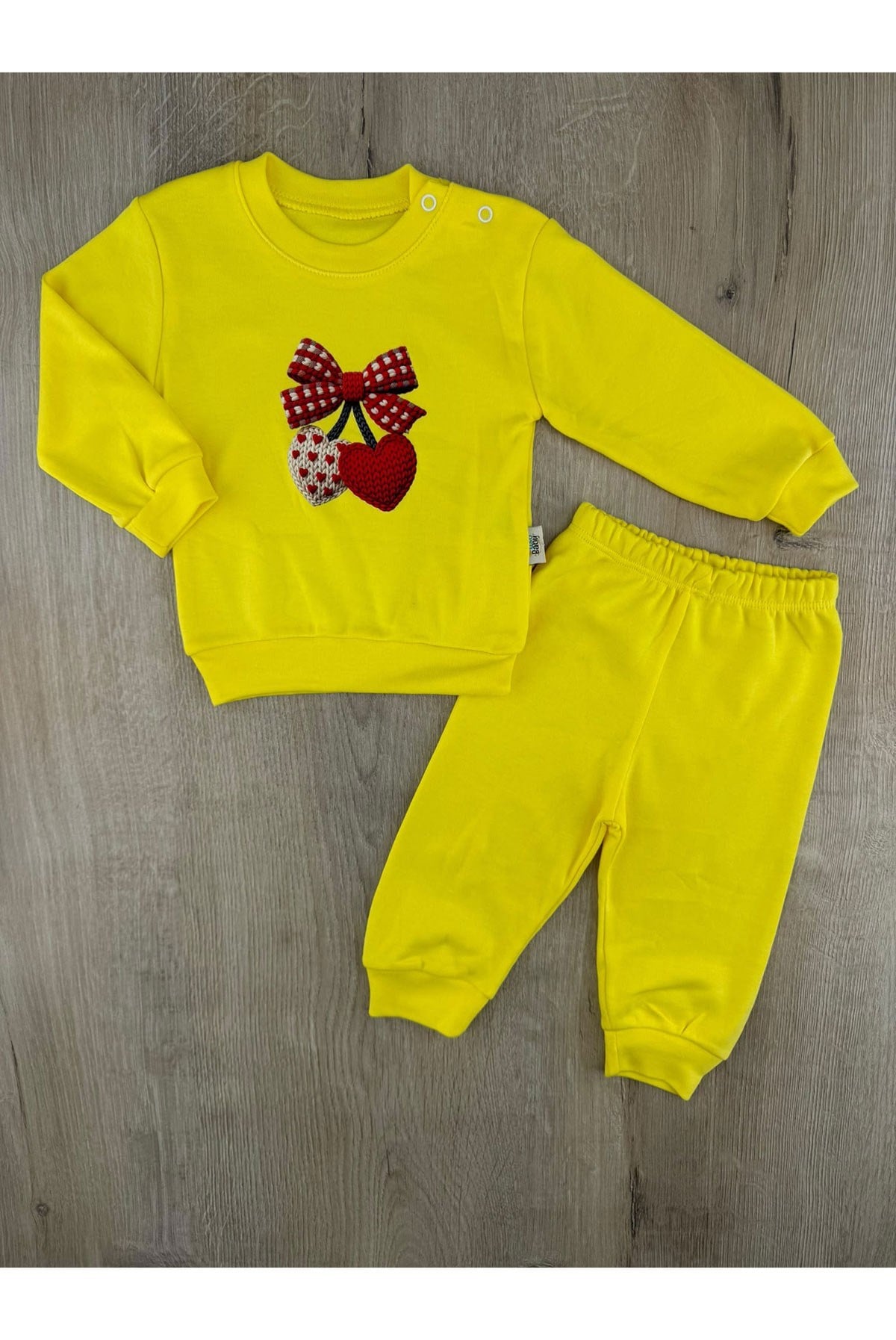 Uso Baby-122 (9-12-18 Ay) Kiraz Desenli Mevsimlik Takım