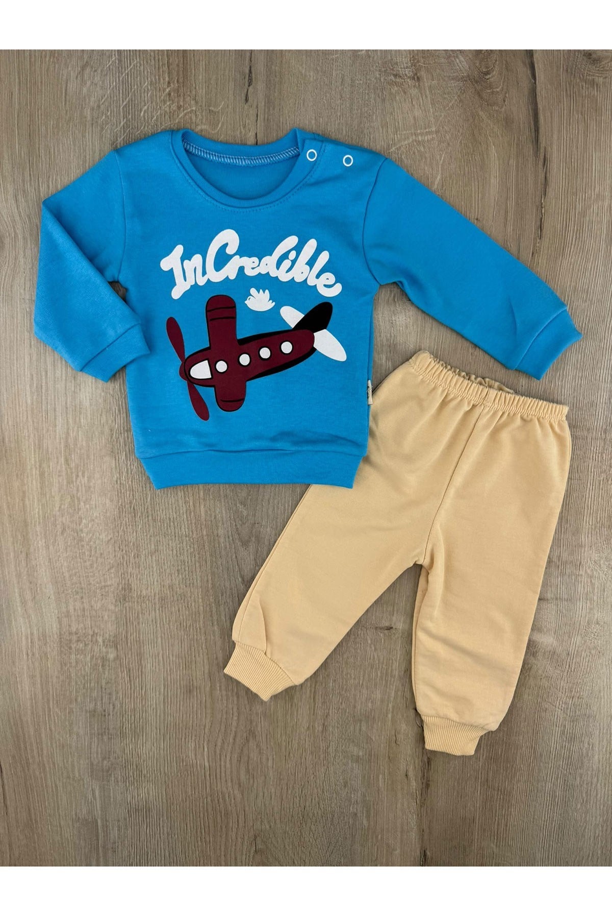 Uso Baby-125 (9-12-18 Ay) Uçak Desenli Mevsimlik Takım