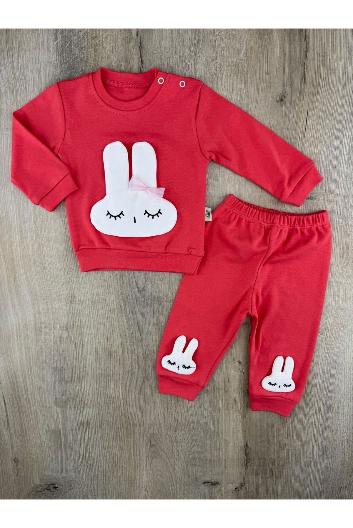 Uso Baby (9-12-18 Ay) Mobil Tavşan Desenli Mevsimlik Takım