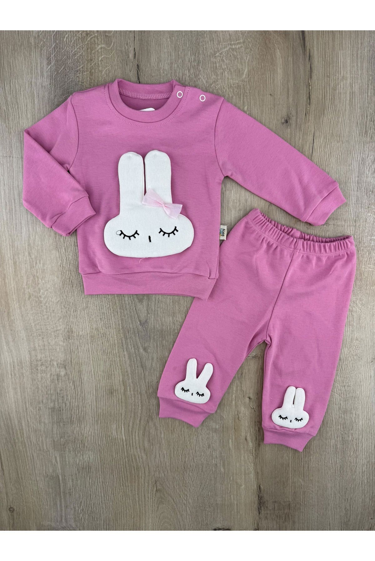 Uso Baby (9-12-18 Ay) Mobil Tavşan Desenli Mevsimlik Takım