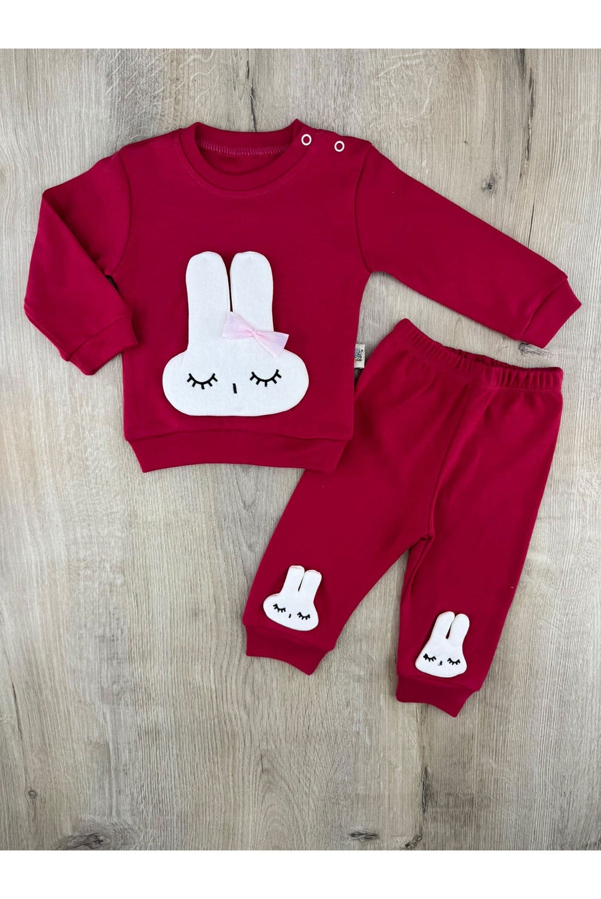 Uso Baby (9-12-18 Ay) Mobil Tavşan Desenli Mevsimlik Takım