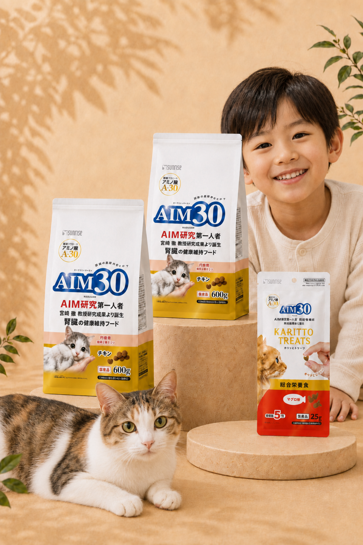2'li AIM30 YAVRU KEDİ MAMASI TAVUKLU, MULTİVİTAMİN HEDİYELİ