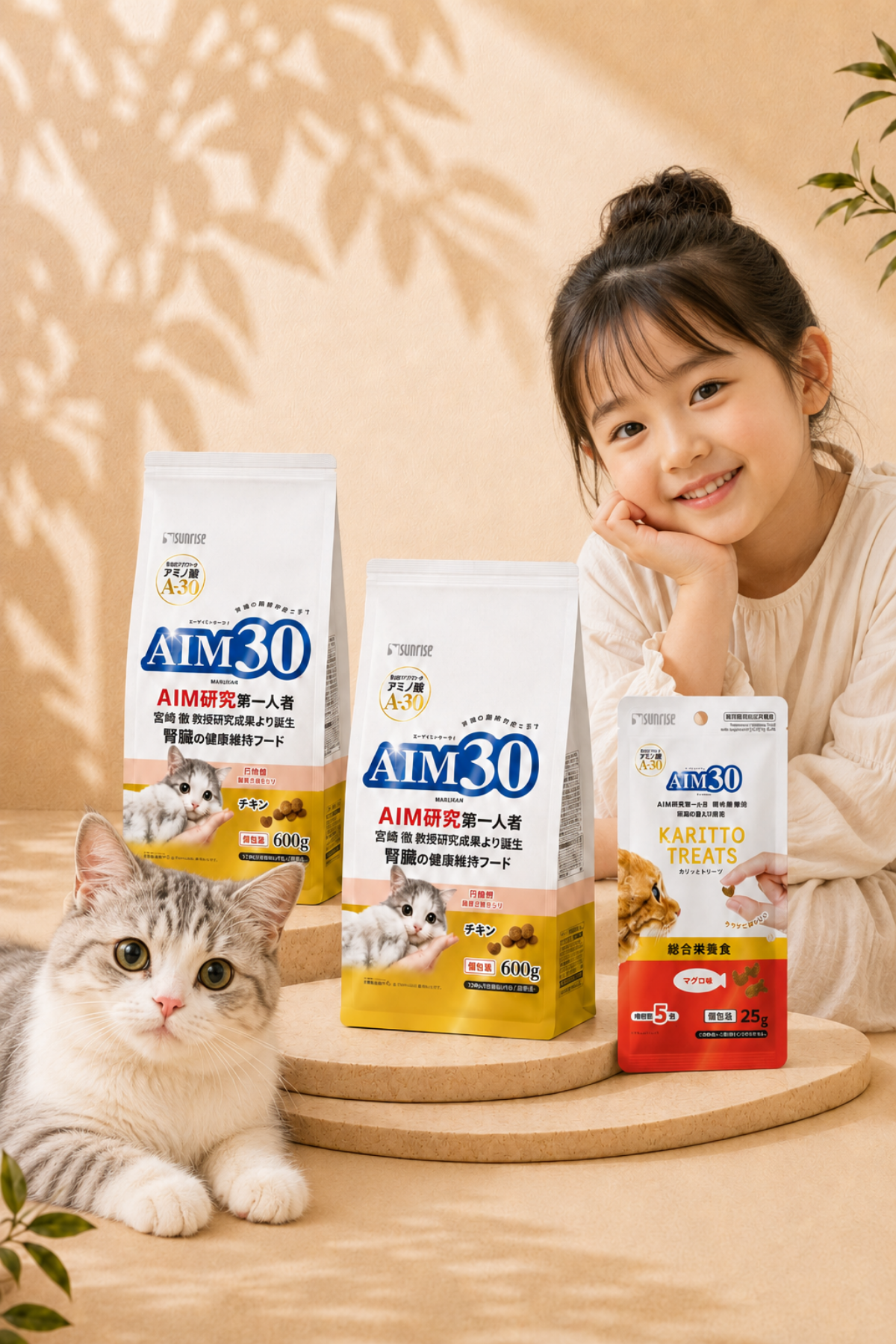 2'li AIM30 YAVRU KEDİ MAMASI TAVUKLU, MULTİVİTAMİN HEDİYELİ