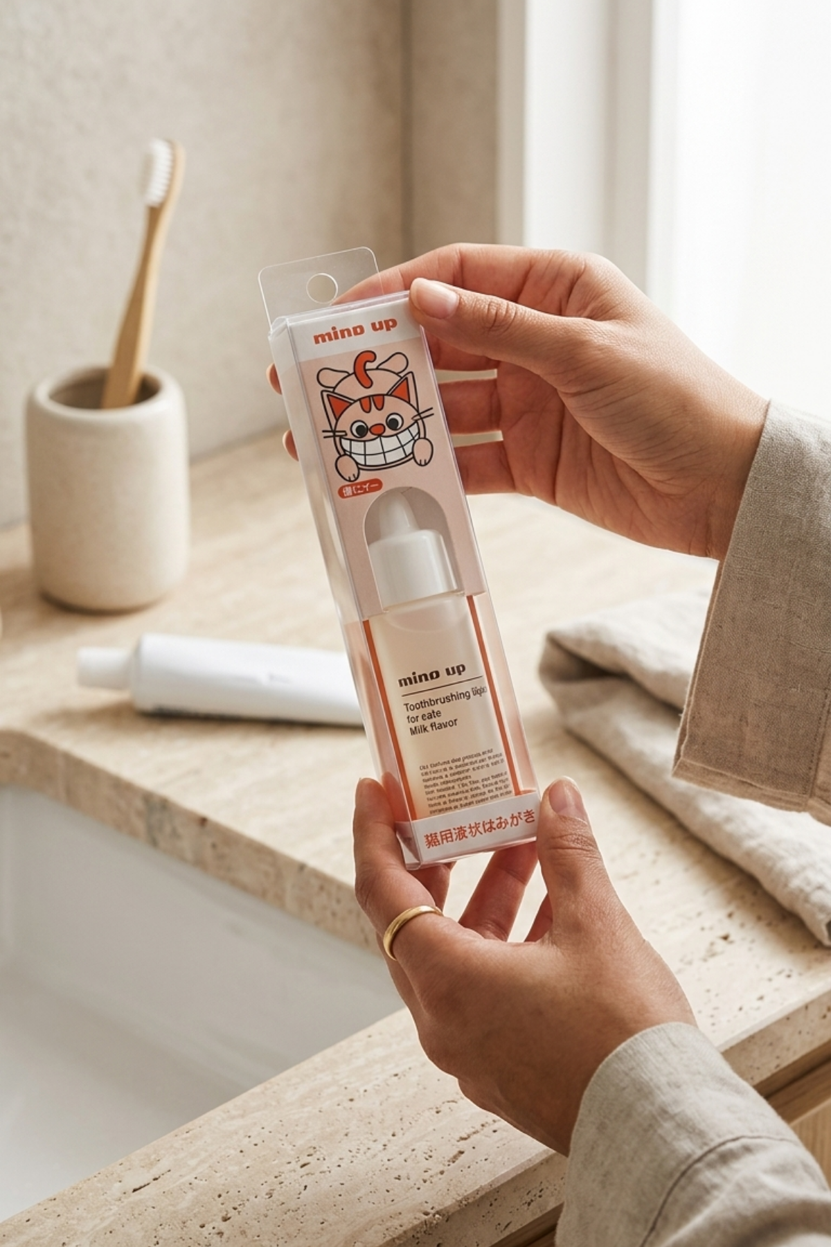 Nyanko Care Kediler İçin Süt Aromalı Sıvı Diş Macunu