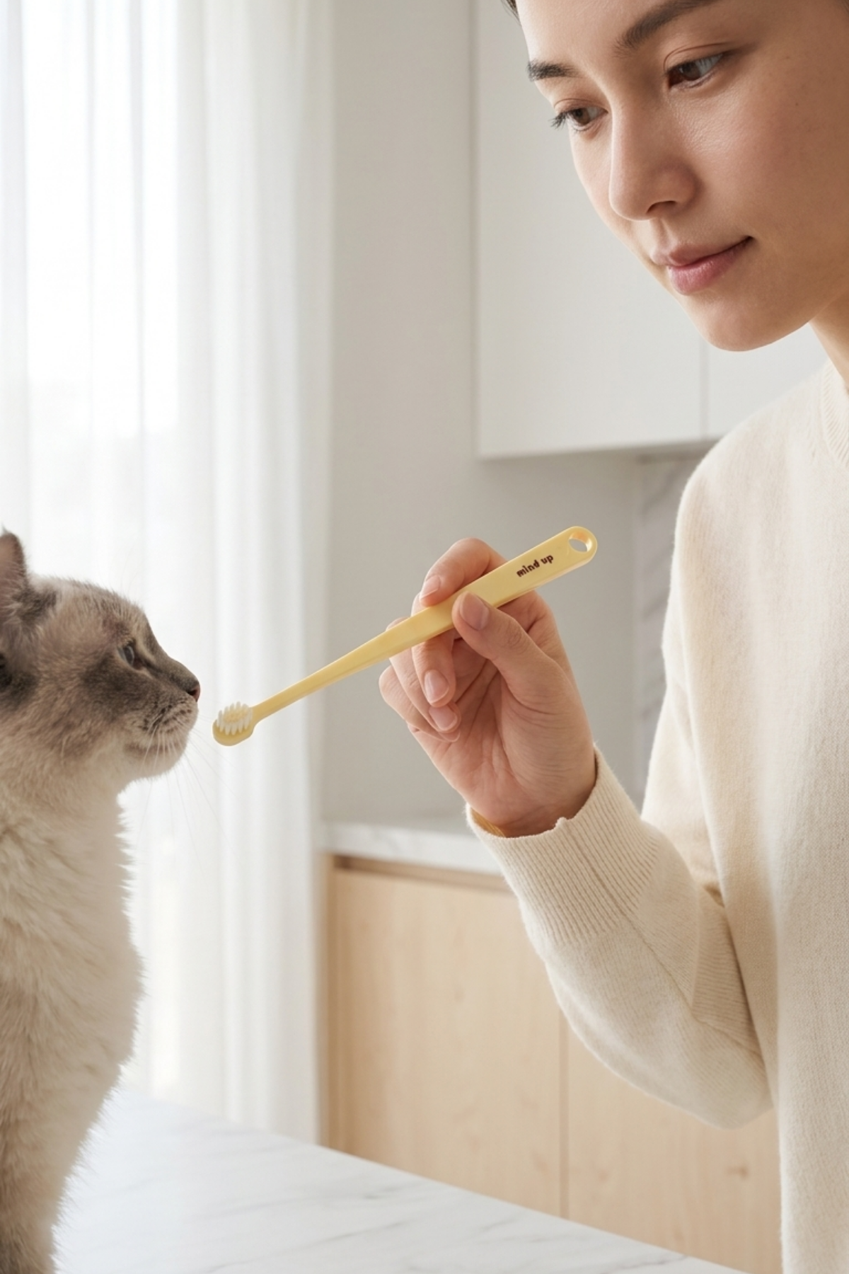Nyanko Care Kediler İçin Ultra Yumuşak Diş Fırçası