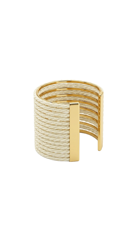 ÇOKLU SIRALI HASIR DOKULU MODERN GOLD BİLEZİKPerzoni