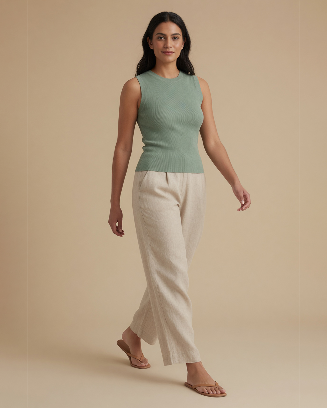 FİTİLLİ CROP SLİM FİT KADIN T-SHIRTPerzoni