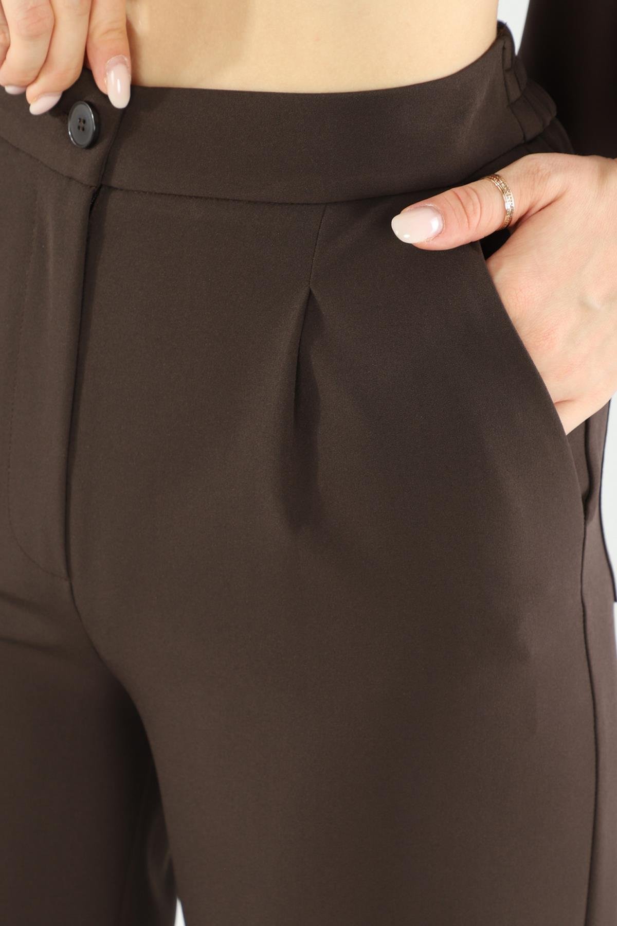 Günlük Beli Lastikli Bol Paça PantolonDedo'çe