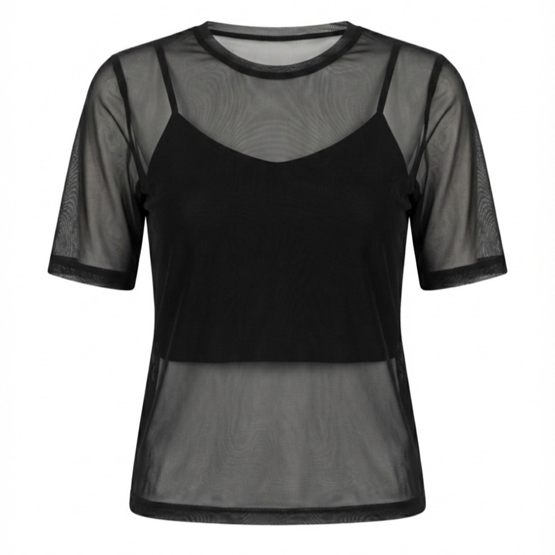 İÇİ ASTARLI FİLELİ T-SHIRTDedo'çe