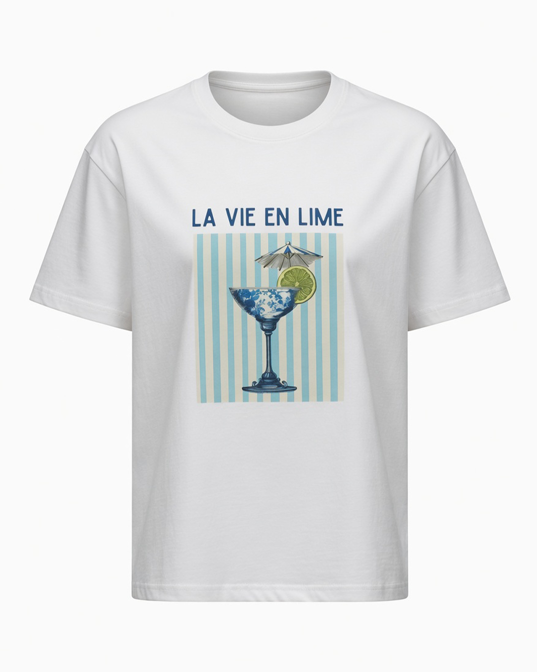 LA VIE EN LIME BASKILI KADIN TİŞÖRTAD