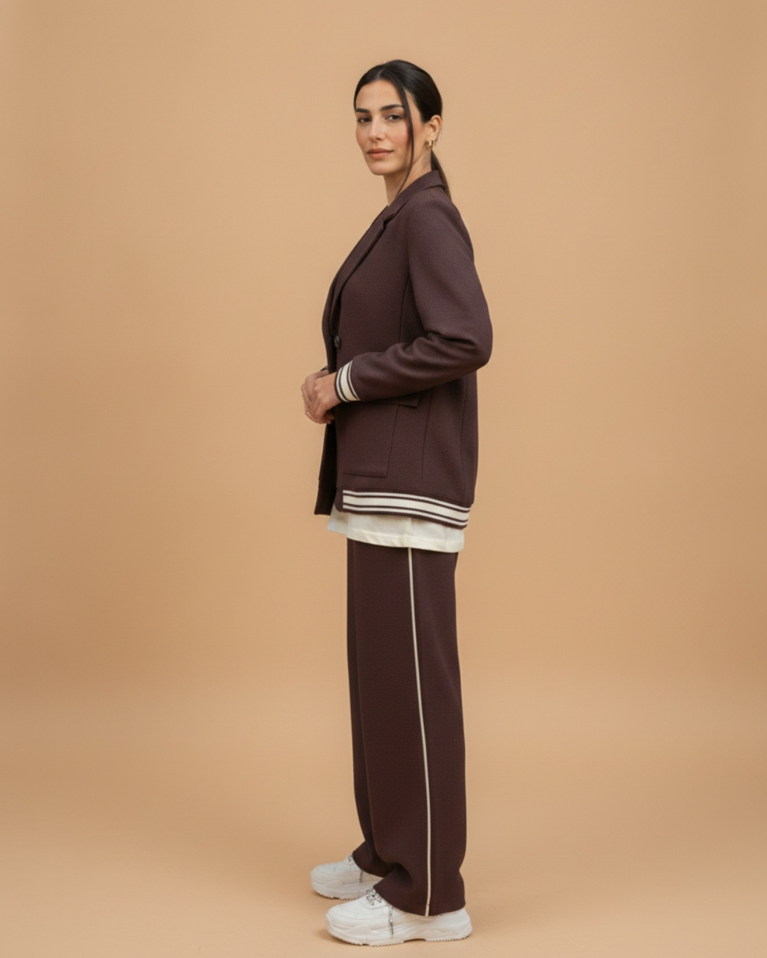 ŞERİT DETAYLI PANTOLON CEKET TAKIMPerzoni