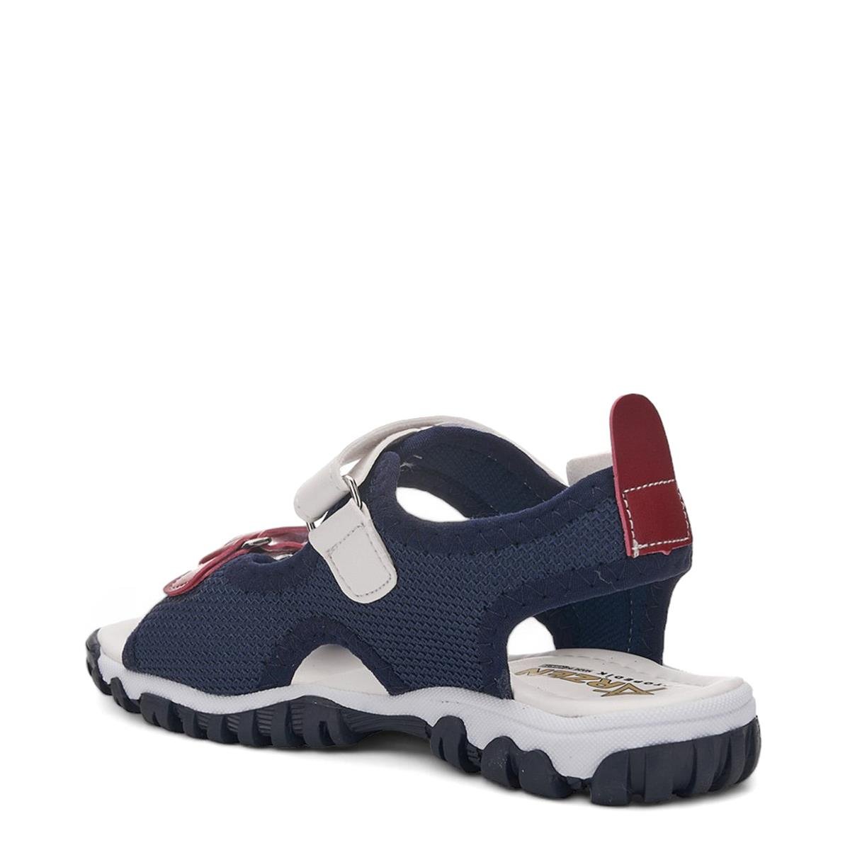 ARZEN_F_SANDALET_022 2_LACİ_BEYAZ_KIRMIZI