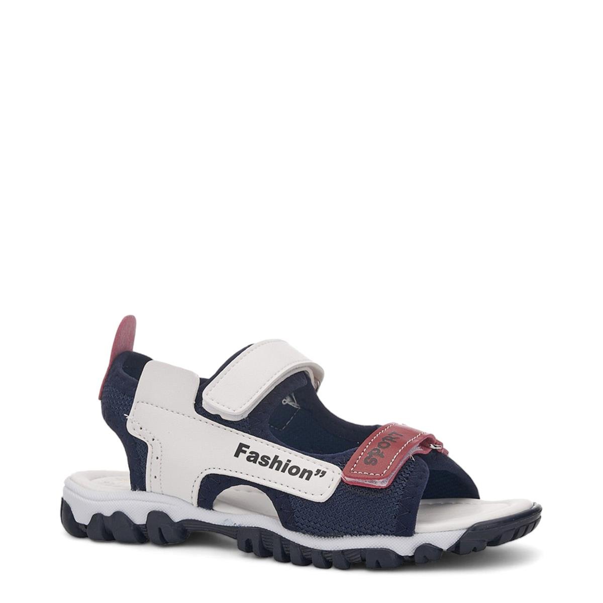 ARZEN_F_SANDALET_022 2_LACİ_BEYAZ_KIRMIZI