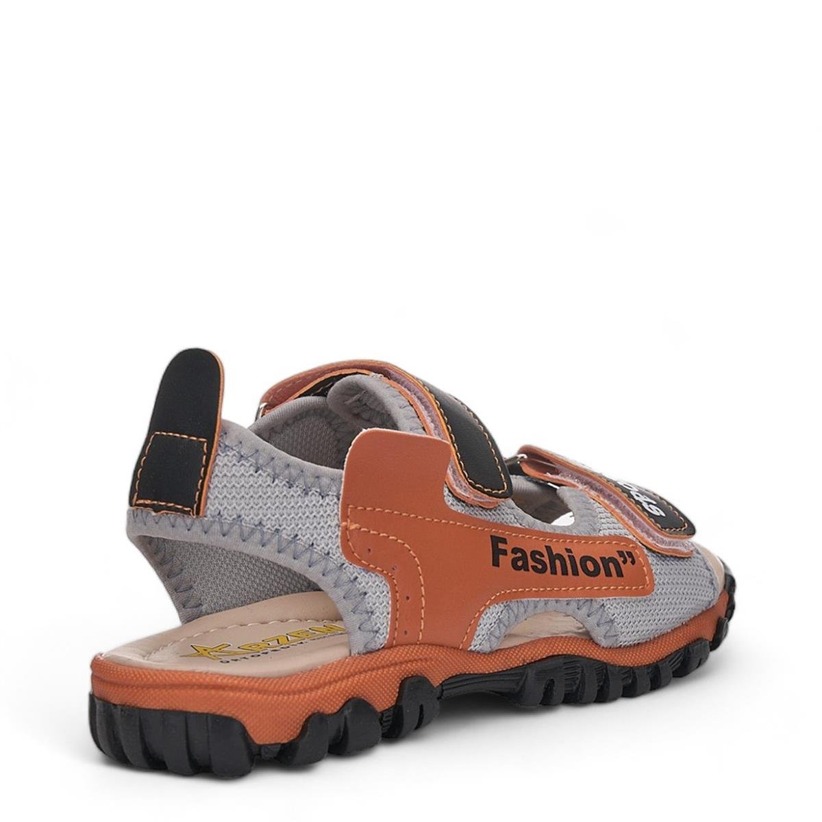 ARZEN_F_SANDALET_022 5_SİYAH_TURUNCU