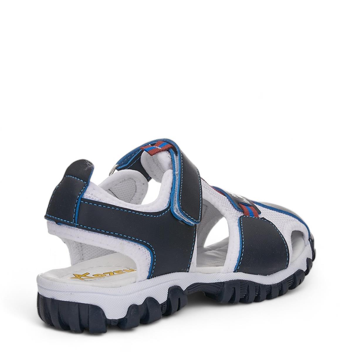 ARZEN_F_SANDALET_023 6_LACİ_BEYAZ_KIRMIZI