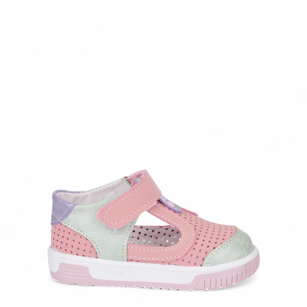 ARZEN_B_SANDALET_030 PEMBE_NUBUK_YEŞİL