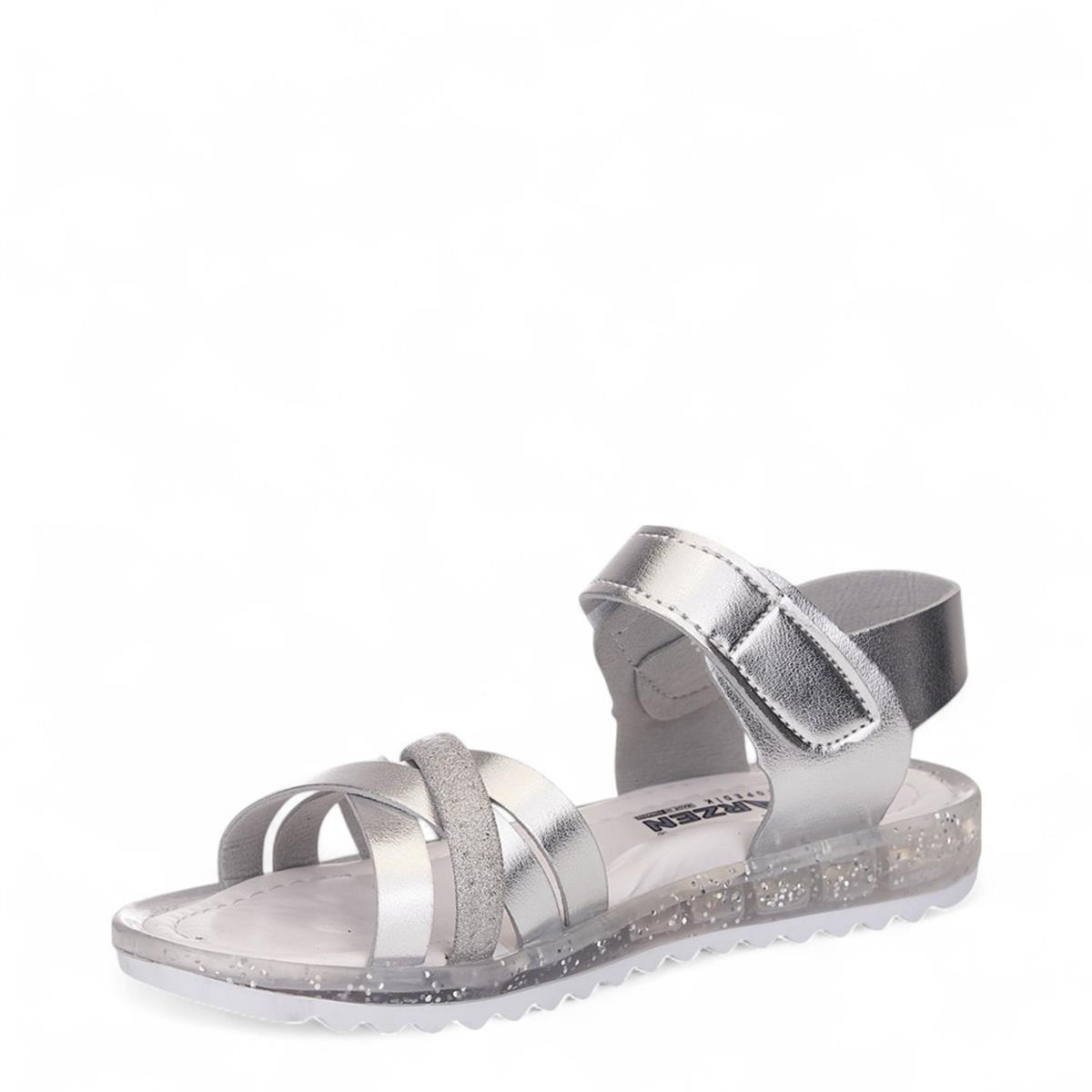 ARZEN_F_SANDALET_011 GÜMÜŞ