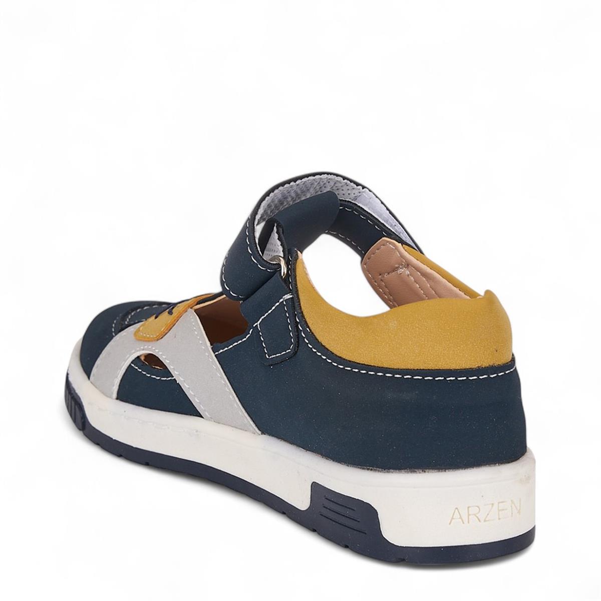 ARZEN_F_SANDALET_026 LACİ_NUBUK_SARI