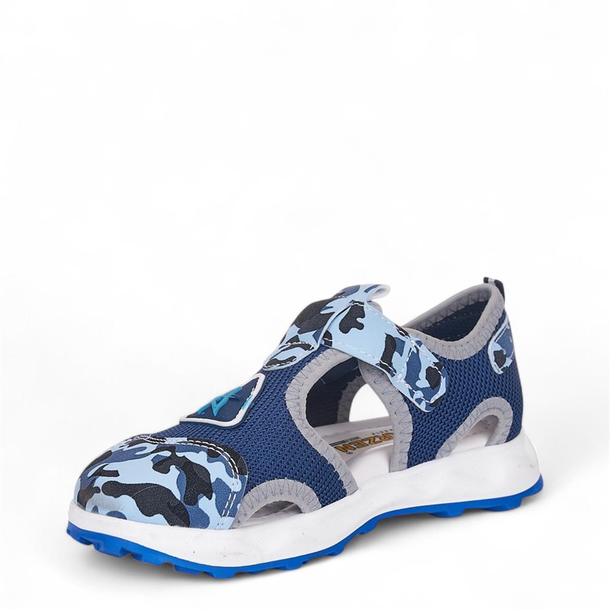 ARZEN_F_SANDALET_042 MAVİ_KAMUFLAJ