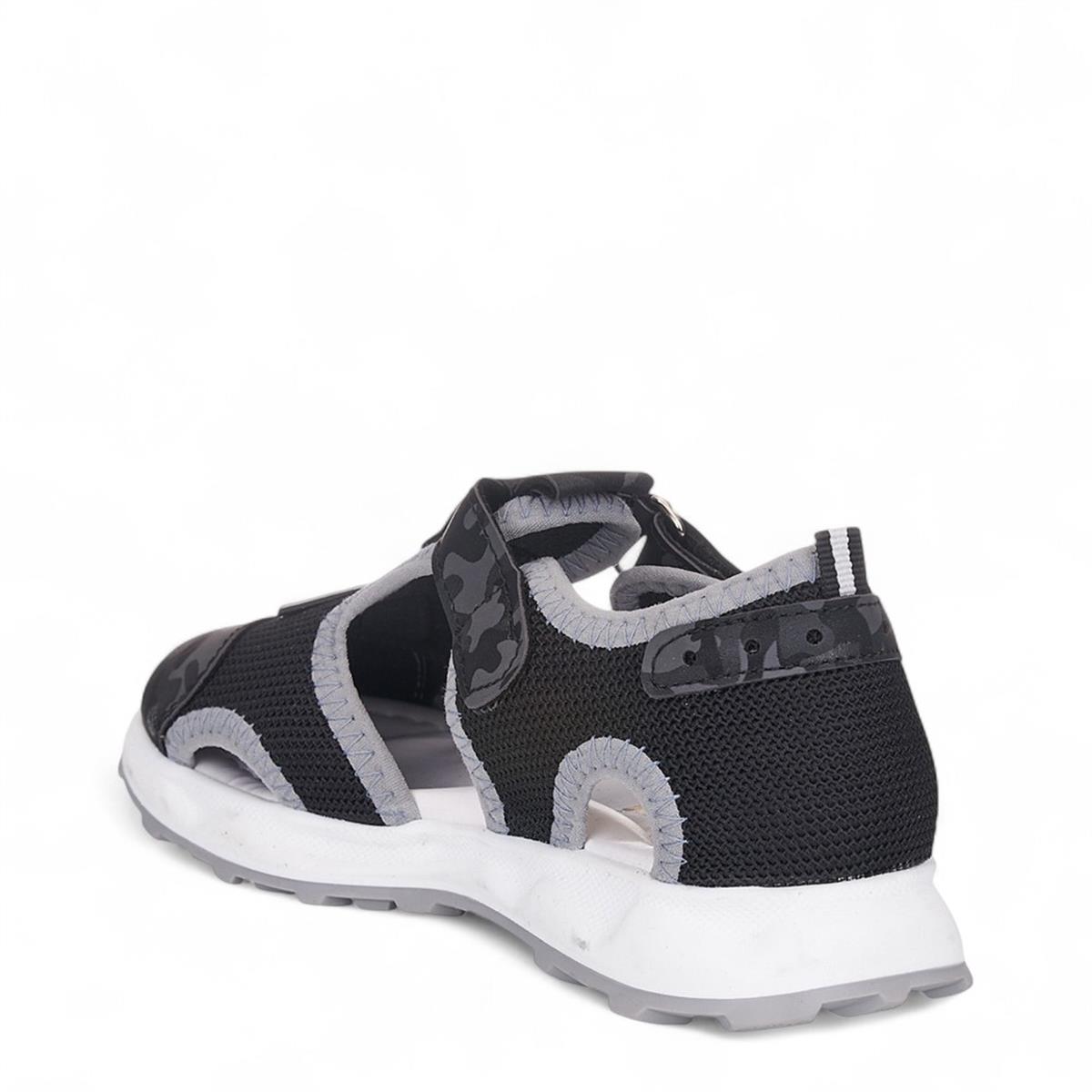 ARZEN_F_SANDALET_042 SİYAH_KAMUFLAJ