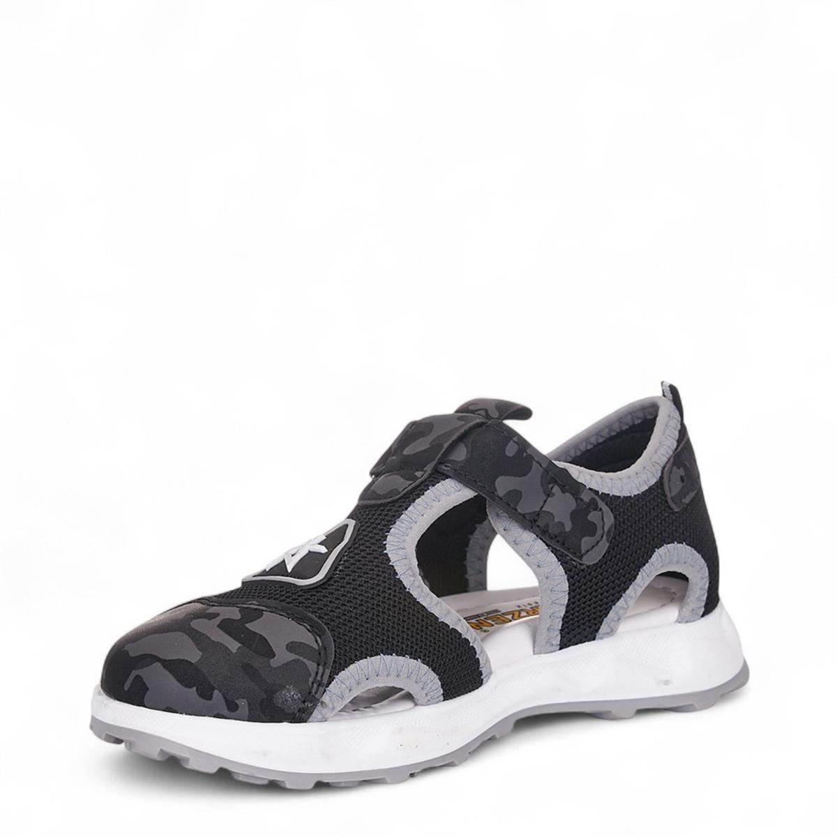 ARZEN_F_SANDALET_042 SİYAH_KAMUFLAJ