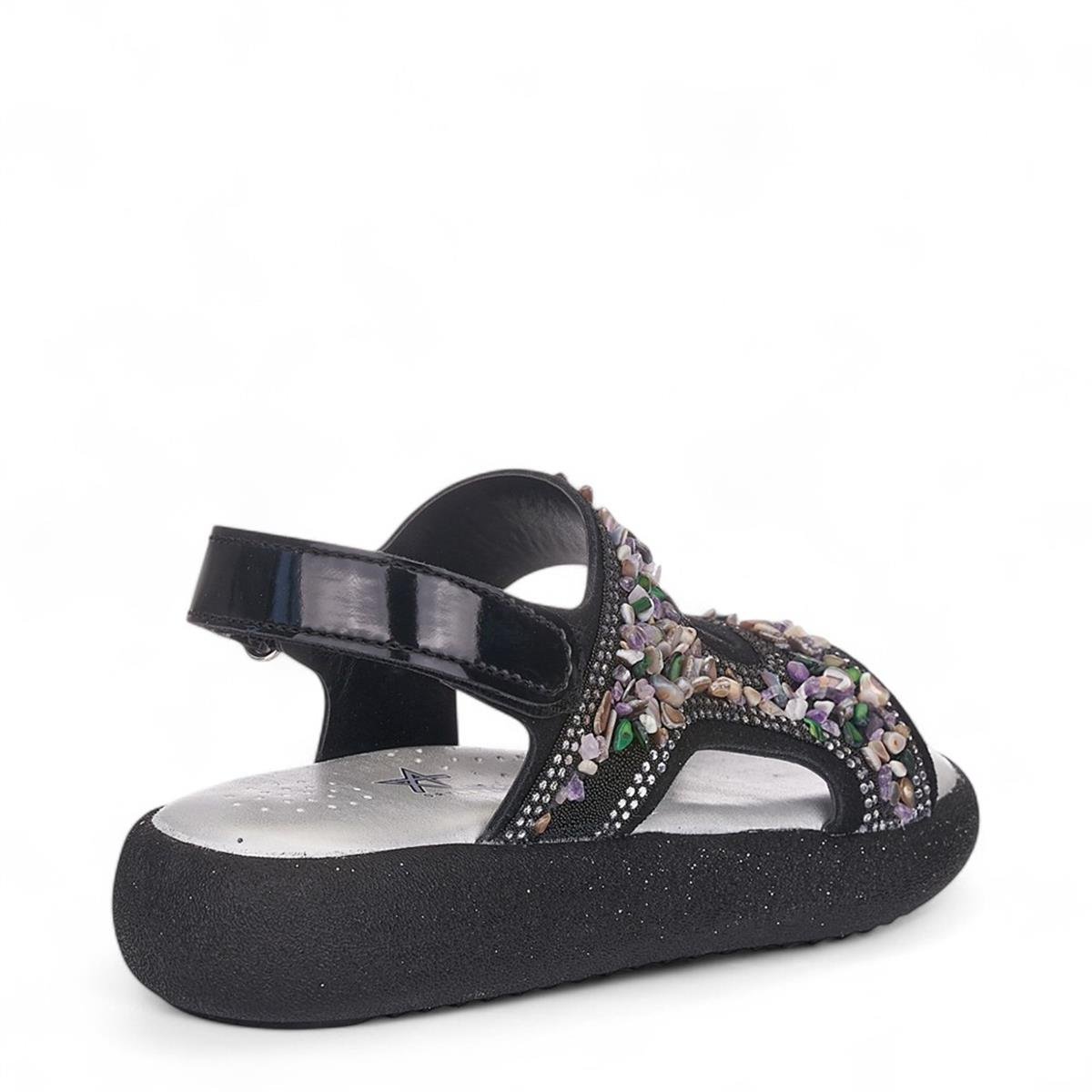 ARZEN_F_SANDALET_052 SİYAH