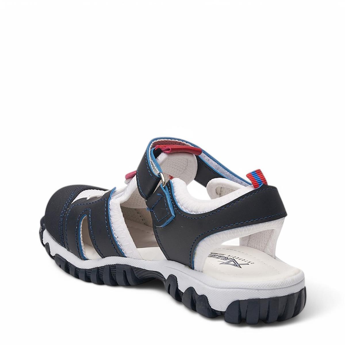 ARZEN_F_SANDALET_600 LACİ_BEYAZ_KIRMIZI