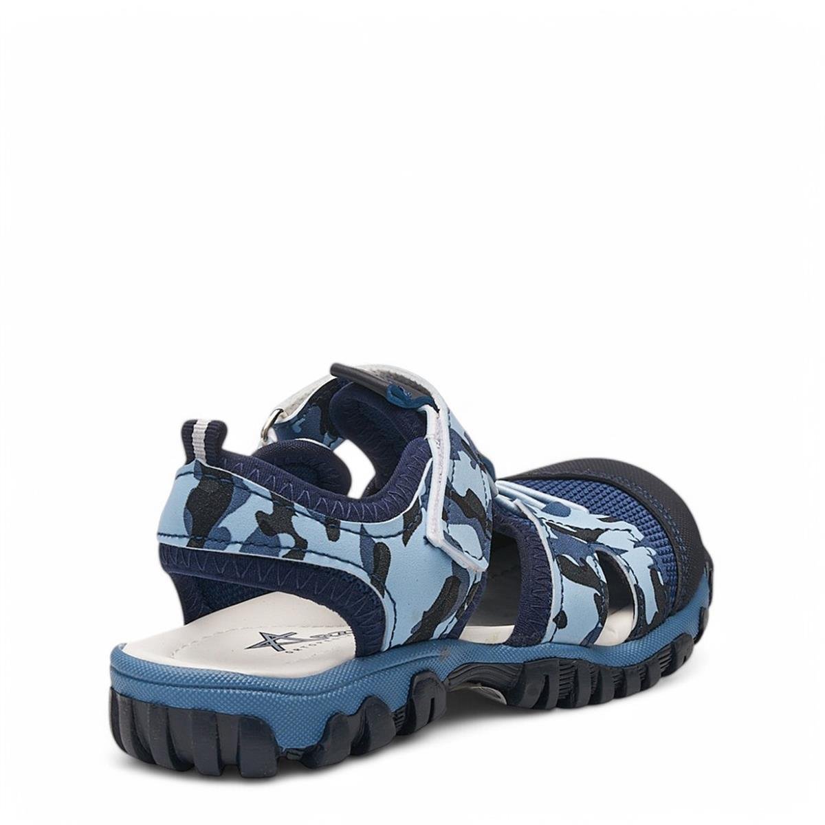 ARZEN_F_SANDALET_600 MAVİ_KAMUFLAJ