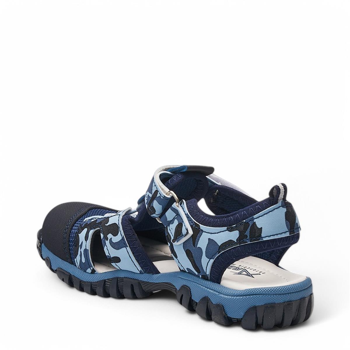 ARZEN_F_SANDALET_600 MAVİ_KAMUFLAJ
