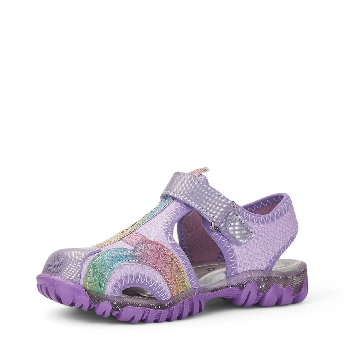 ARZEN_F_SANDALET_610 LİLA_GÖKKUŞAĞI_SİMLİ
