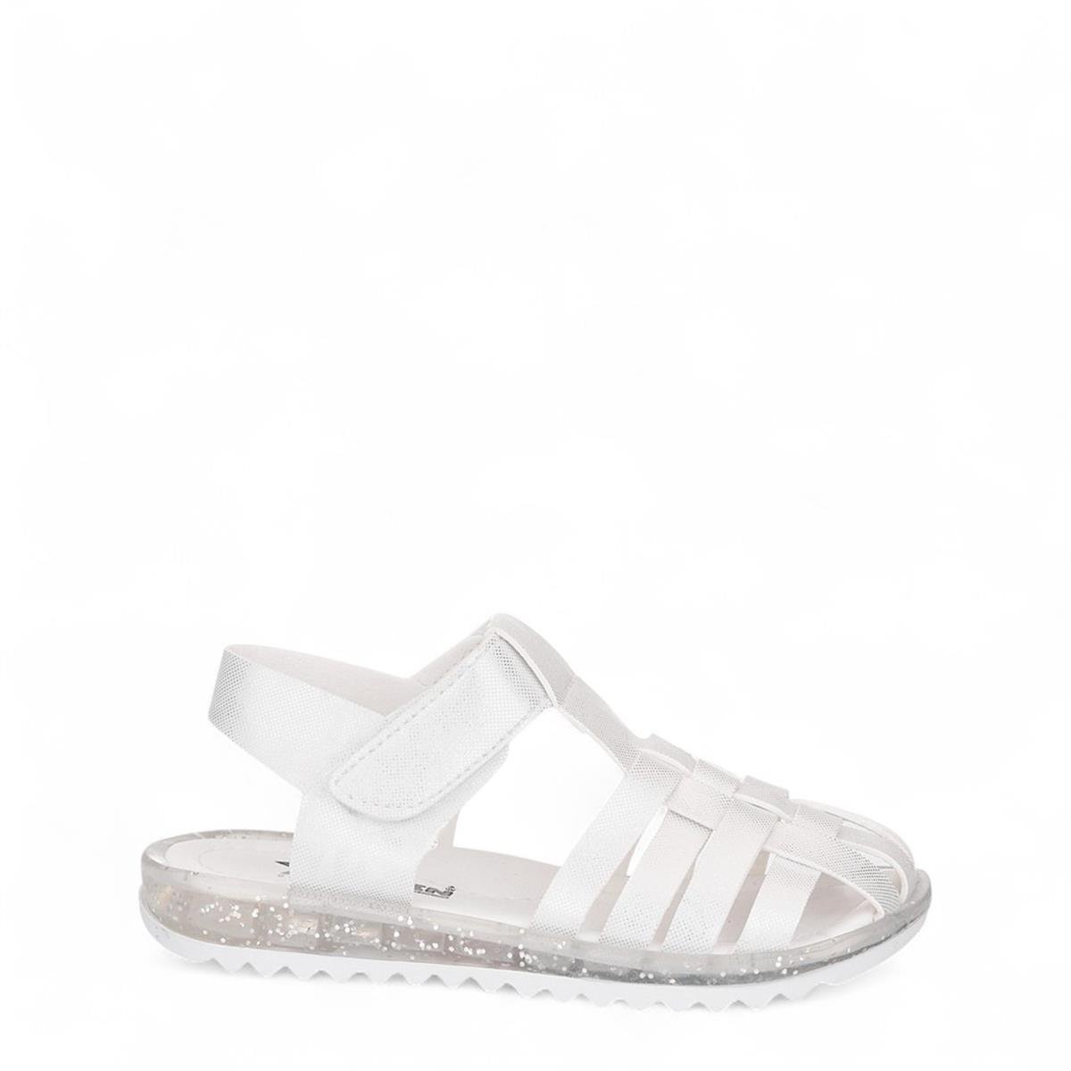 ARZEN_P_SANDALET_012 BEYAZ_SİMLİ
