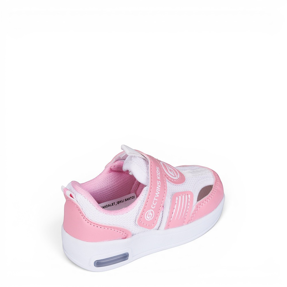 CCTWINS_B_SANDALET_IŞIKLI SANTOS PEMBE_BEYAZ