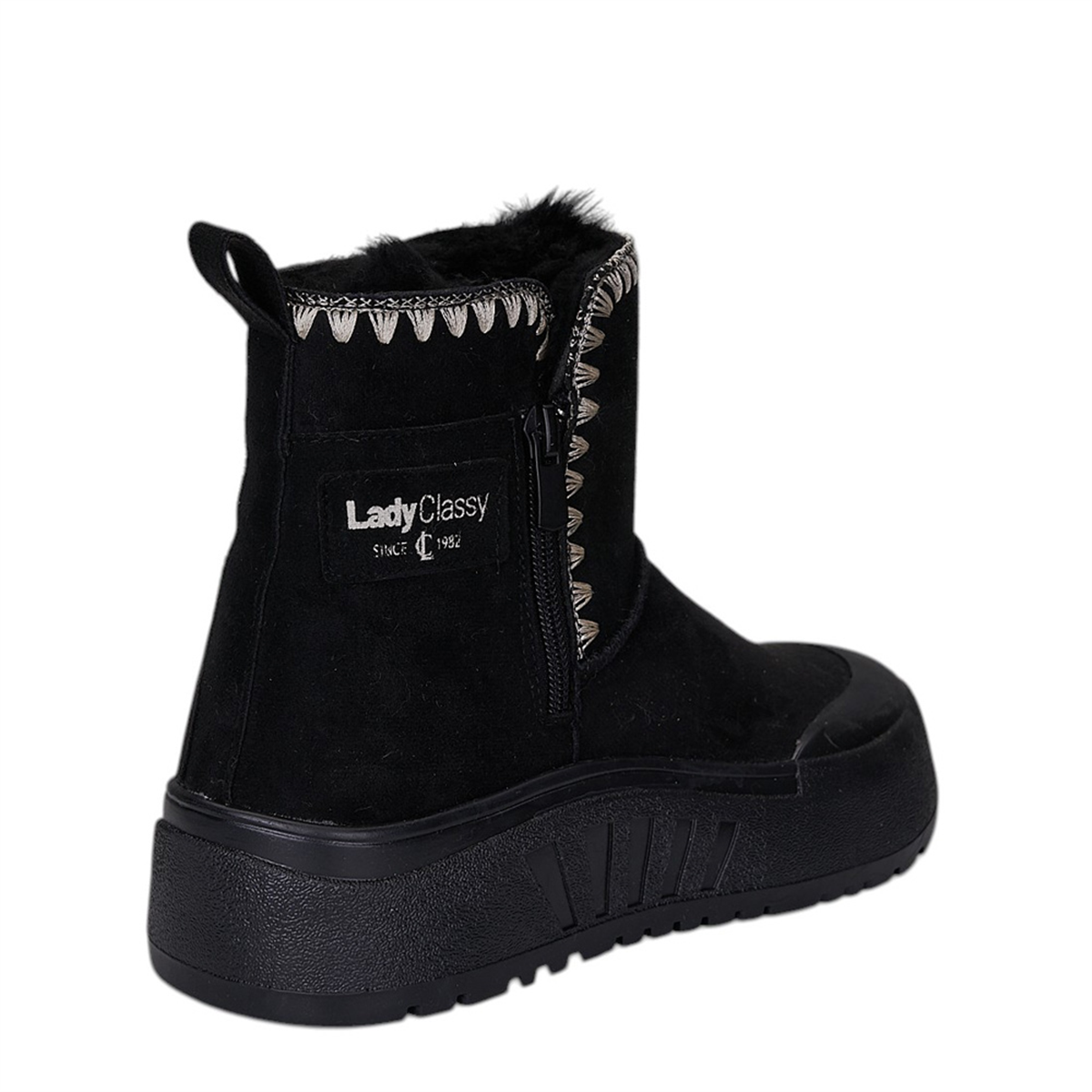 LADY_Z_BOT 02 SİYAH_SÜET