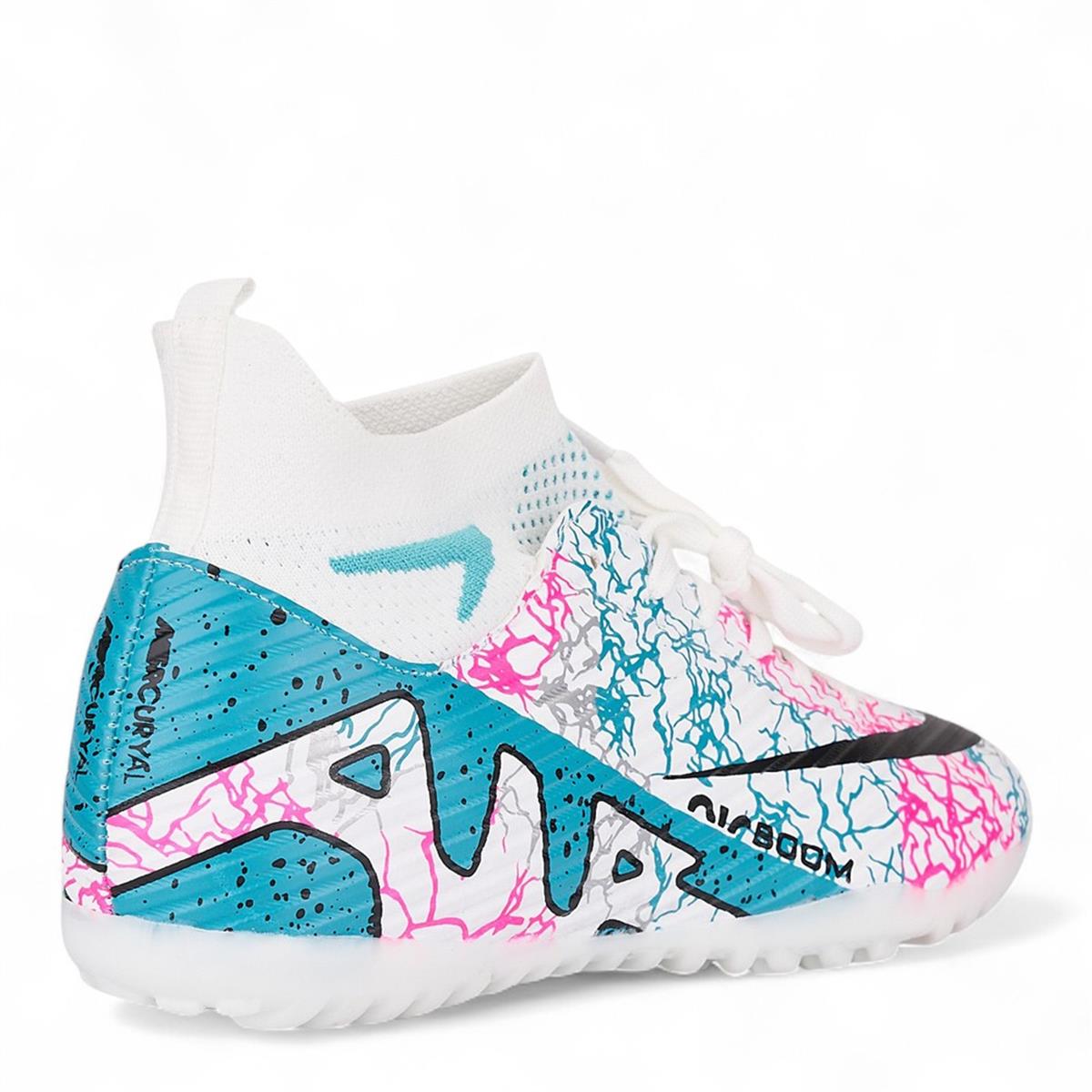 LALİGA_M_H.S_600 BEYAZ_TURKUAZ_DESENLİ