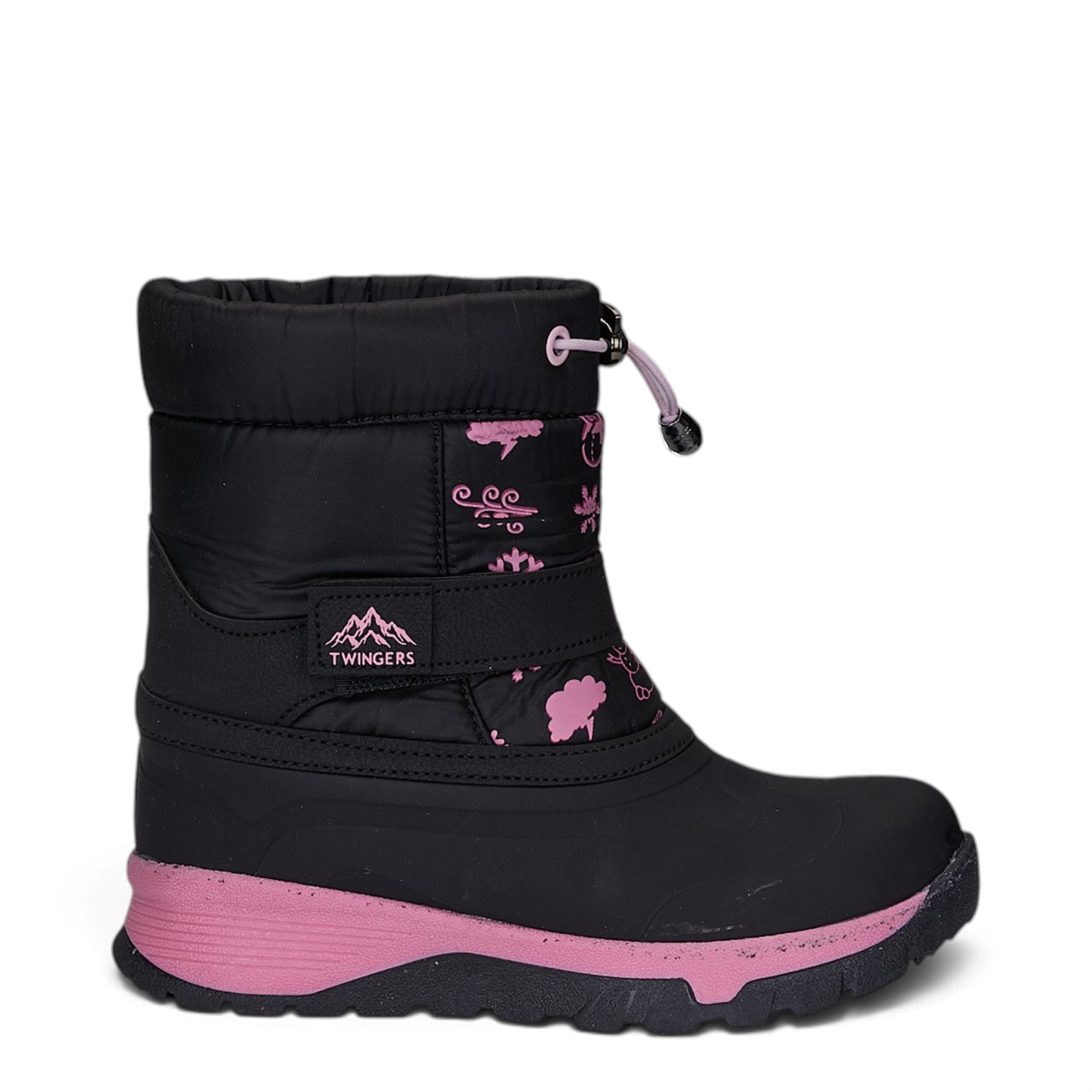 TWİNGERS_F_BOT 034 SİYAH_PEMBE