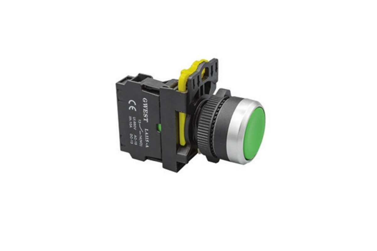 A5-10 Yeşil Yaylı Start Butonu Ø 22mm