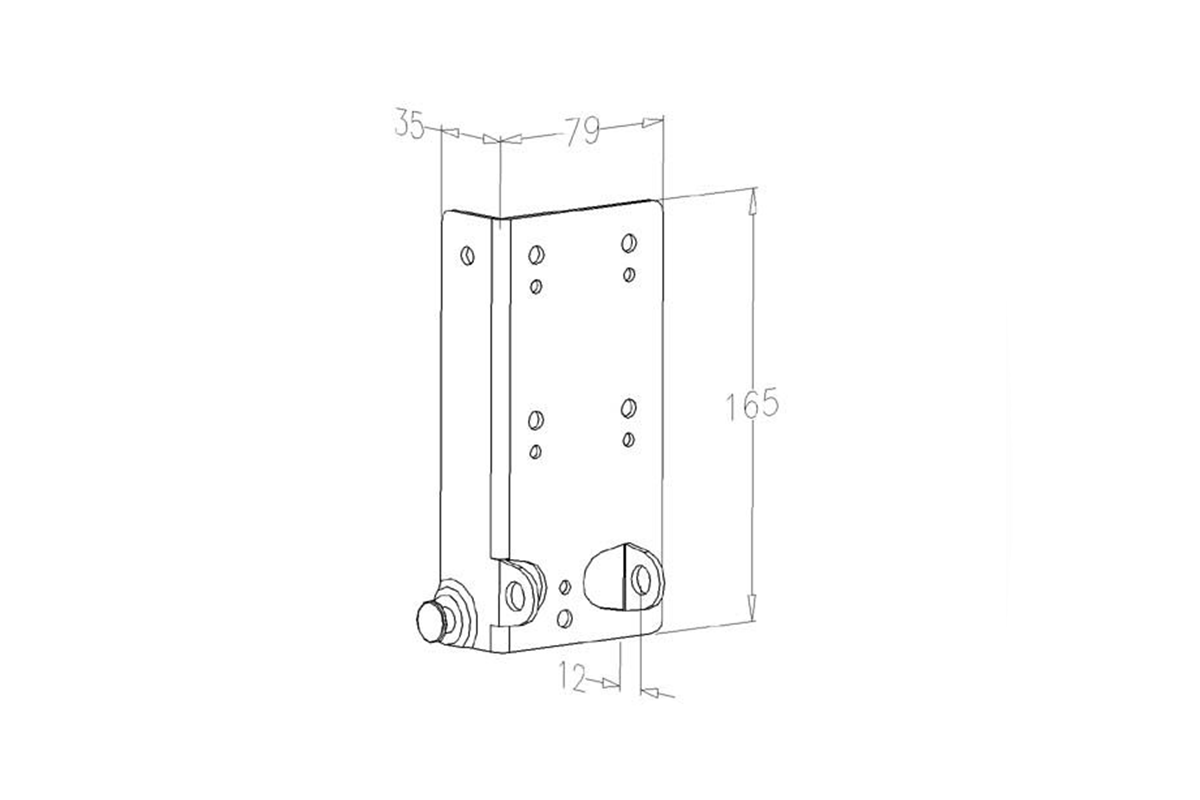 Alt Teker Taşıyıcı Seksiyonel Garaj Kapıları için Sol