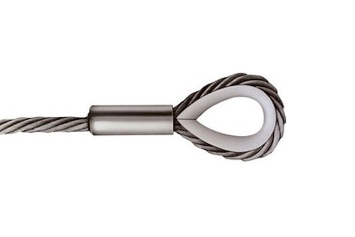 Alüminyum Çelik Halat Baskı Yüzüğü 5mm