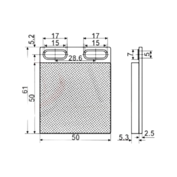AsesASE RFL 50-50Kare Reflektör 50x50mm 
