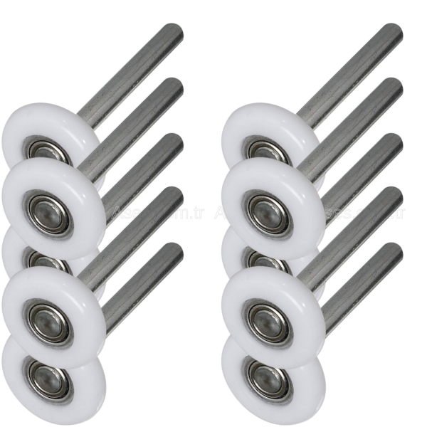 AsesASE.574.60.10Seksiyonel Kapı Kısa Tekerlek 2x11mm L=119mm (10 Adet)
