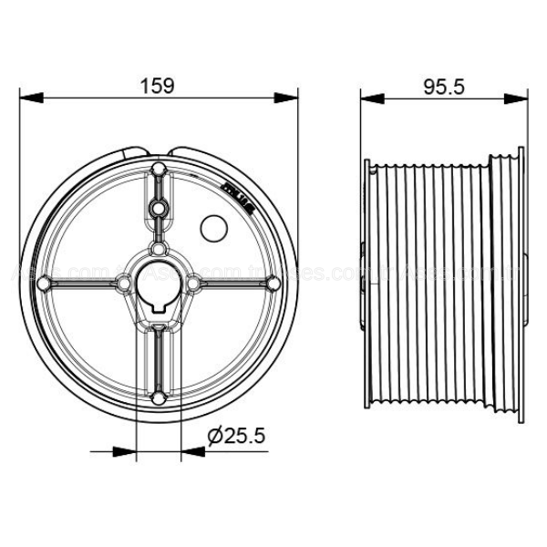 AsesASE.NL18Seksiyonel Kapı Tamburu (NL18 Takım) Max.Yataklama 5570 mm