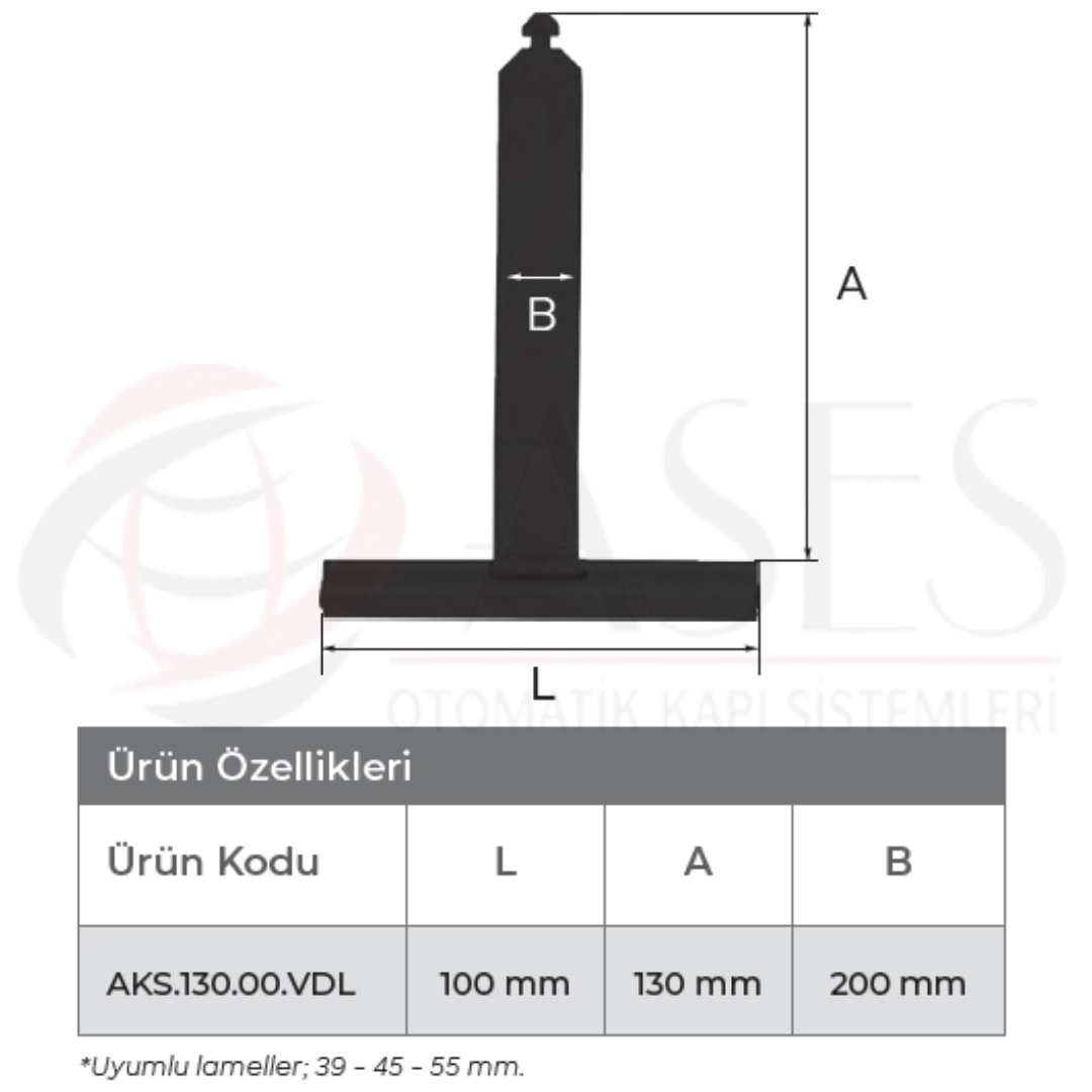 ASESASS.130-1039-41-55-lik Çelik Askı 130 mm (10 Adet)