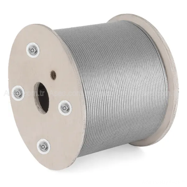 DİGERASEND.CLK024Seksiyonel Kapı Halatı (1 Metre) 6x19x4mm Çelik Halat