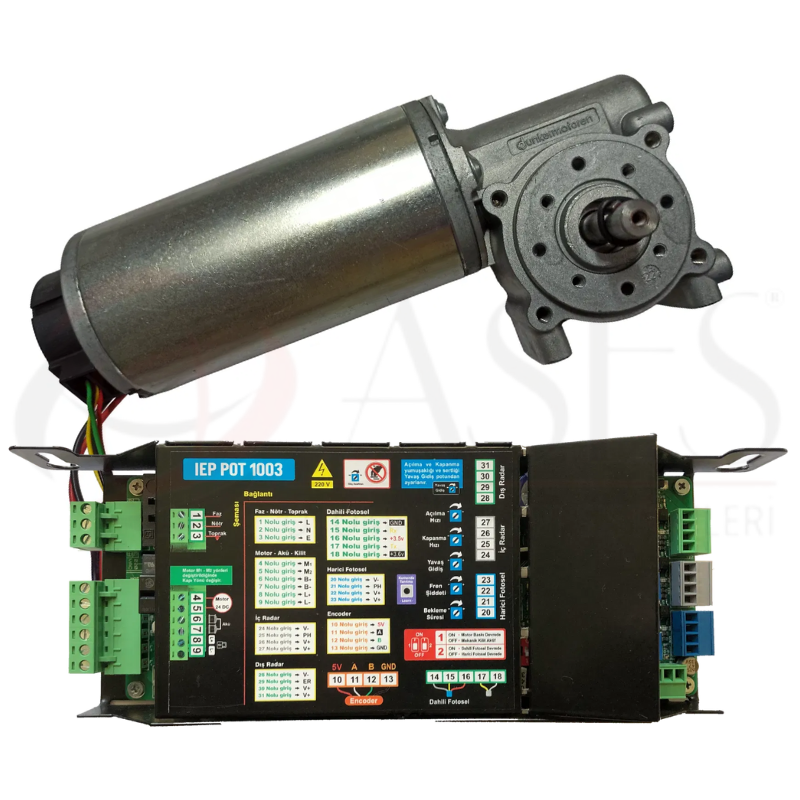 Fotoselli Kapı İşlemci ve Motor (Dunker Motor IEP 1003© İşlemci)