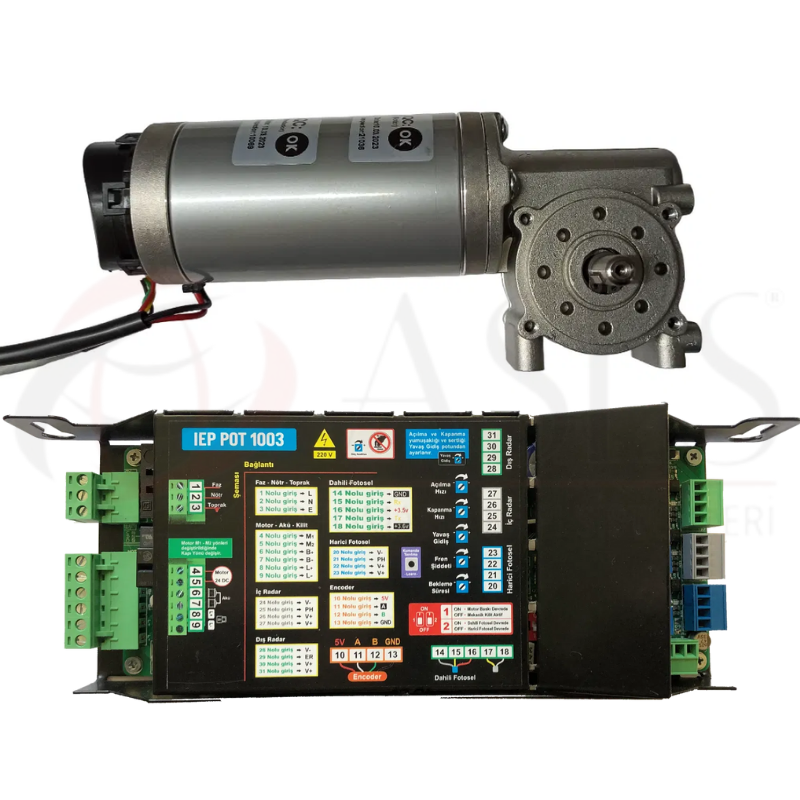 Fotoselli Kapı İşlemci ve Motor (Kormas Motor IEP 1003© İşlemci)