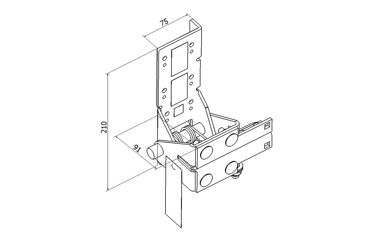 Halat Kopma Emniyet Sistemi (Sol) Endüstriyel Kapı için