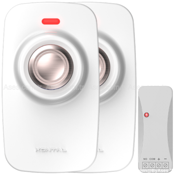 KontalASE.K213.01B.ST2Kontal KB-1 - 2 Kablosuz Buton + Pesa Alıcı (Beyaz)